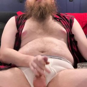 Jerking my dick in my briefs on my briefs