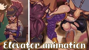 Damaged Elevator With 3 Guys With Big Dicks We Do A Gang Bang (elevator Animation) - Jazziuu