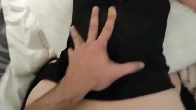 Hotwifey having hot sex with my cub's awesome cock, sucking and fucking and rubbing and tugging