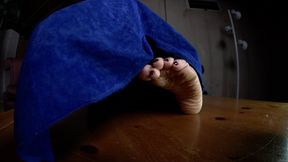 Raquelle's Feet Under Blue Blanket, 2nd