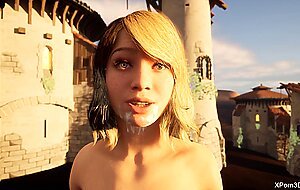 3D Porn Facial teen JOI cum on my face Teaser Deepthroat Facefuck Gagging