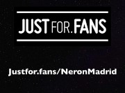 Neron plays with a butt plug and shoots his load in less than five min
