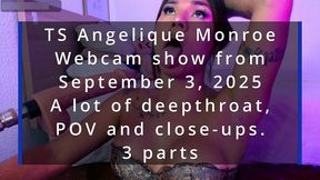 ts angelique monroe - webcam show from september 3, 2025 - part 1