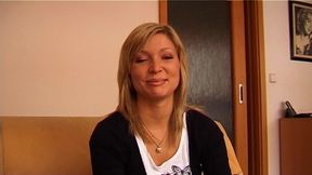 Horny Blonde MILF Smiles Seductively Ready for Filthy Fun