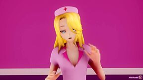 Cute 3d Blonde Giantess Nurse Minq Growing Her Juicy Tits