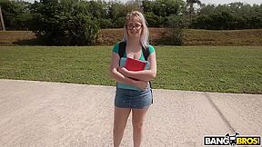 Annie Archer - Nerdy Blonde Takes Big Dick