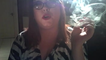 Chubby British Mistress Smokes A Cigarette With Smoke Rings, Dangles, OMI&#039_s &amp_ Drifts