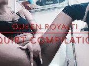 Sexy Tattooed mixed girl Royalty Squirt!!