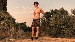 teenager jerking off his 9 inches / huge veiny cock / hot