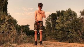 teenager jerking off his 9 inches / huge veiny cock / hot