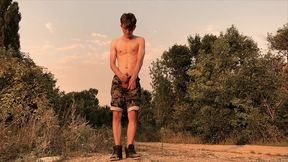 teenager jerking off his 9 inches / huge veiny cock / hot