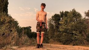 teenager jerking off his 9 inches / huge veiny cock / hot