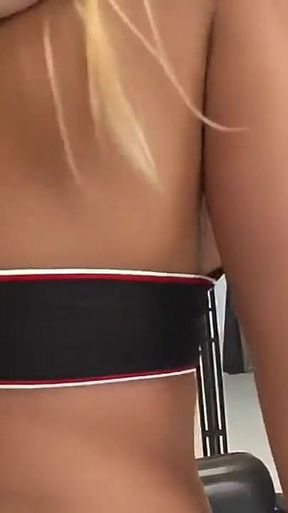 Threesome with a Slut with Firm Tits and Light Hair Who Has Her Pussy and Ass Stretched by a Monster Cock