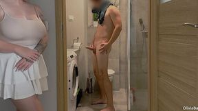 Hot Stepbro Fumbles His Dick When I Walk In—Ends Up Railing Me Doggystyle Hard As Fuck