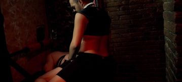 Lad with short hair and tattoos is on his knees for a cock