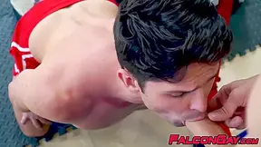 Fit Stud Gets Turned On After Exercising And Gives A Blowjob