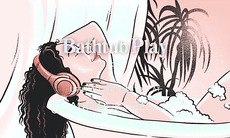 asmr male voice guided joi for women in a bathtub and d