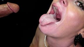 ”Wow! No problem to deepthroat for you Aria!”