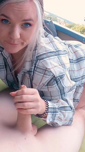 Deepthroat on the Balcony