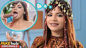 Sex - Tiny little latina palm reader sees COCK in her future!