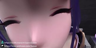 Raiden & Her Masutā - 3D MMD Iwara Genshin Impact