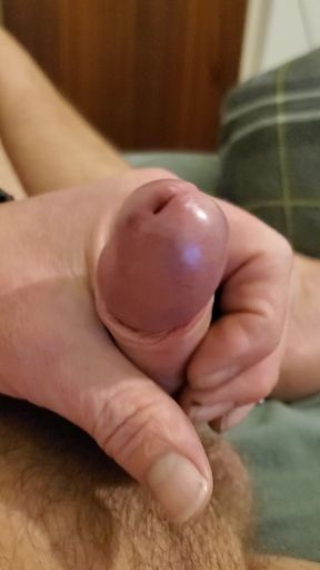 Wanking my foreskin slow