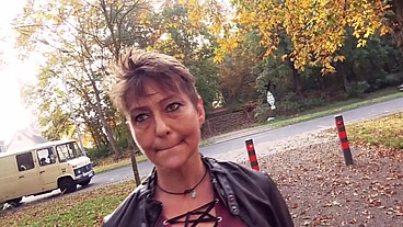 POV Public Extreme: Granny Fucked in a Fountain (At Day Time)