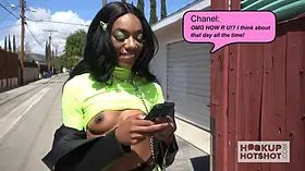 Cool ebony slut Chanel Skye gets her bootie nailed aggressive
