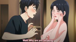 Horny Mom Lacting In Front of Stepson ▱ HENTAI Family Sex