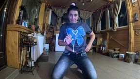tight jeans dance slut gagging facefuck & cum on my tangas