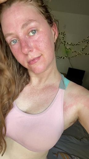Amateur blonde GF with addicting ginger pheromones goes solo