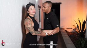 Cuckold BBC Husband Has Sex in the Bathroom with His Wife&#039;s Stepsister - Brandon Cruz &amp; Luna Vitaler