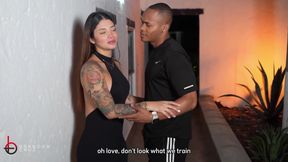 Cuckold BBC Husband Has Sex in the Bathroom with His Wife&#039;s Stepsister - Brandon Cruz &amp; Luna Vitaler