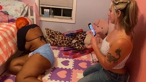 misty makes shanice pee her pants and diapers her