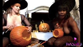 FoxxedUp - Julia Ann Topless Pumpkin Carving With My MI - julia ann