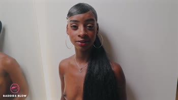 baddiesblow - Baddies Blow: Petite Ebony Teen (18+) Victoria Mendoza's POV BBC Blowjob