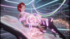 Redhead Short Hair Slave - Futuristic Shibari Chamber Gentle Training