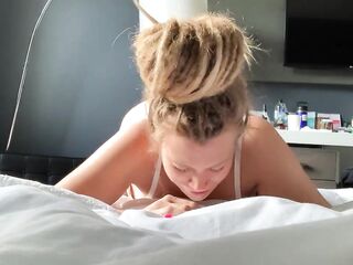 Female climax from behind her
