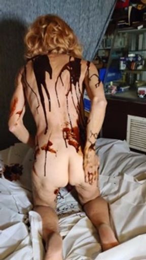 Milf Covered In Hershey Syrup