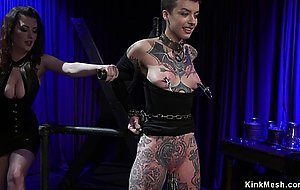 Lezdom whips and anal fucks alt sub