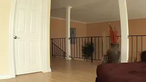 Babe gags on a huge cock then gets fucked to a massive mouth cumshot