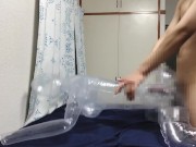 エアドールに中出しオナ