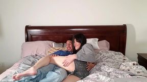 asian slut fucks bbc & gets creampied