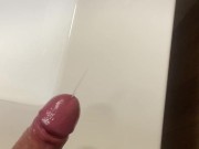 Jerking off and cum explosion