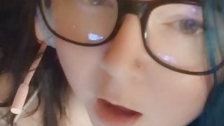 Chinese slut gives blowey and gets cum on tits