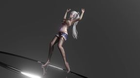 Wiggle; Lewd Tattoos; Humiliation; Split-crotch Thongs; Shorts; Black Stockings; Explosive Bust