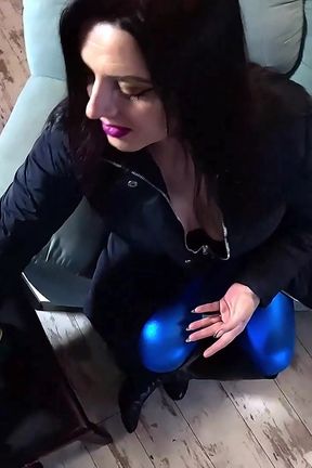 Smoking Blowjob, Cameltoe Tease &amp; Double Cum on My Downjacket 331