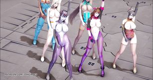 Red velvet - Red flavor striptease Dva Mercy Pharah Mei Symmetra widowmaker overwatch