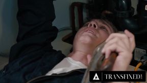 Transfixed by his thick cock she deep throats then begs for anal choke