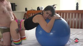 Fucked Dry Humped and Came Inside a Unknowningly Yoga Studunt
